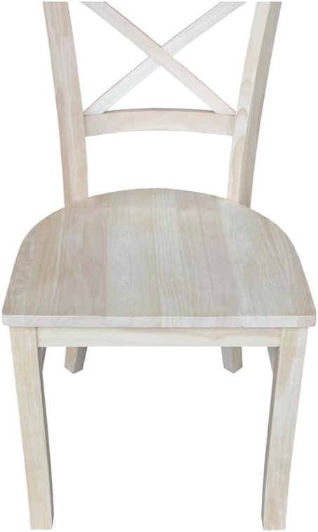 IC International Concepts Set of 2 35.8" H Charlotte X-Back Dining Solid - Image 8