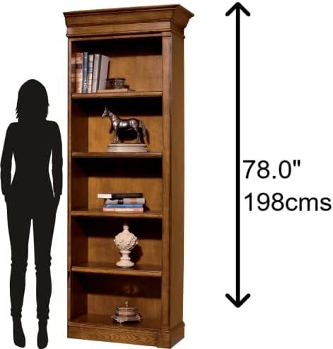 Hekman Furniture Urban Ash Burl Executive Right Bookcase – Elegant Tall Premium - Image 3