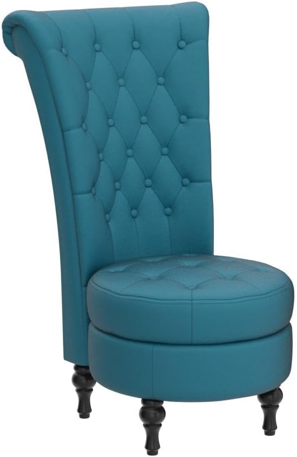 Container Furniture Royal High-Back Velvet Accent Chair - Image 5