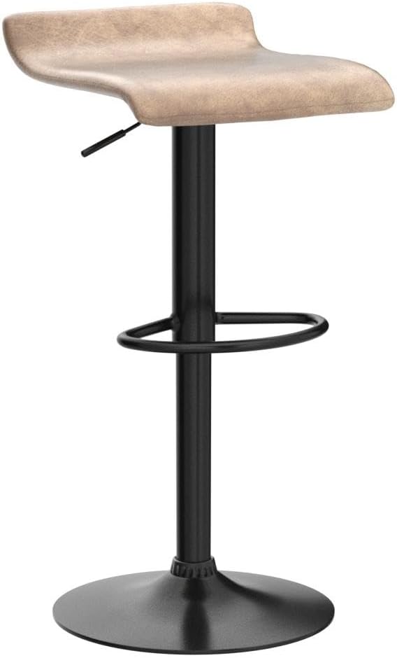 Finnhomy Set of 2 Adjustable Bar Stools, Swivel Barstools - Image 5