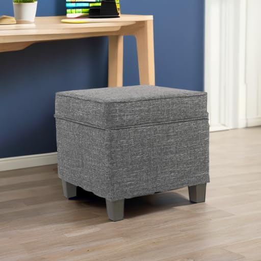 HomePop Home Decor | K7342-F2182 | Classic Square Storage Ottoman - Image 8