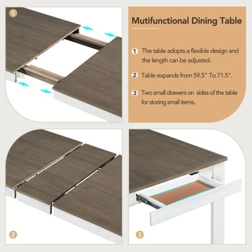 SogesHome 7-Piece Dining Table Set - Image 4