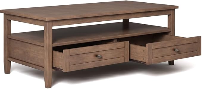 SIMPLIHOME Warm Shaker Coffee Table - Image 4