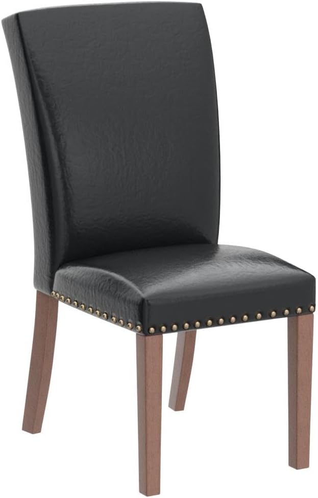 COLAMY Upholstered Parsons Dining Chairs Set of 6, PU Leather Dining Room - Image 5