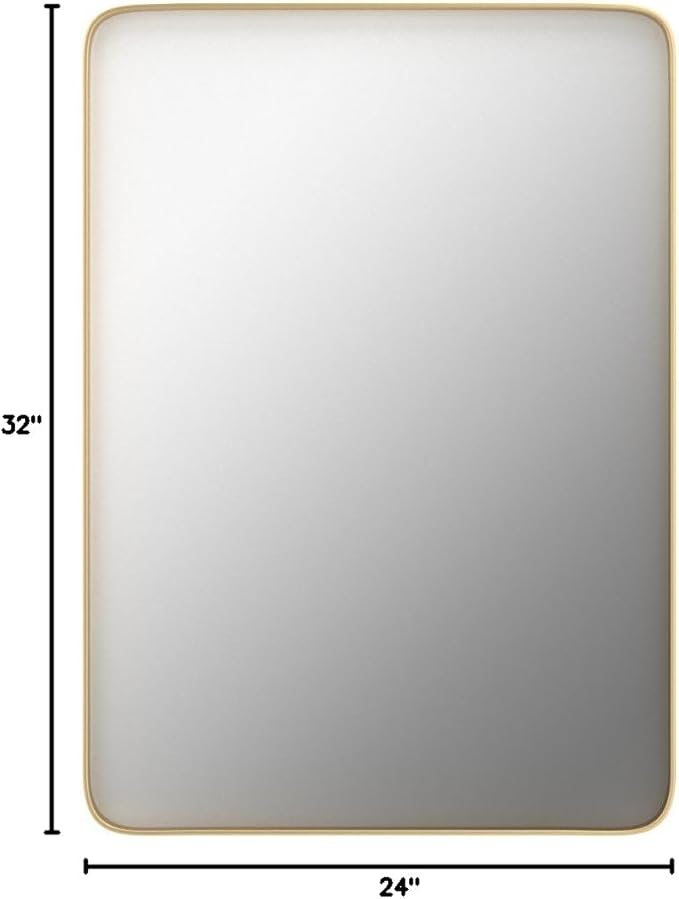 Bathroom Mirror 24x32 inch, Modern Round Corner Bathroom Vanity Mirror - Image 10