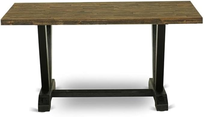 East West Furniture VT676 V-Style Modern Dining Table - Image 3