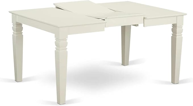 East West Furniture LGDA7-LWH-13 7 Piece Kitchen Set Consists of a Rectangle - Image 4