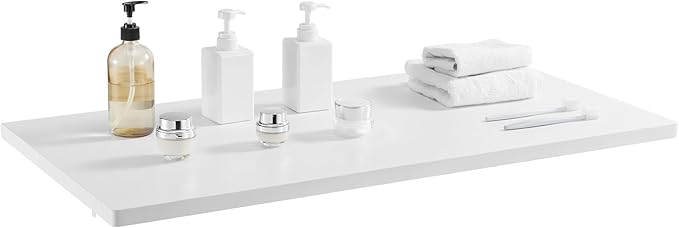 VEVOR Wall Mounted Folding Table, 39.4 x 19.7 inches Wall Mount Table, Floating - Image 10