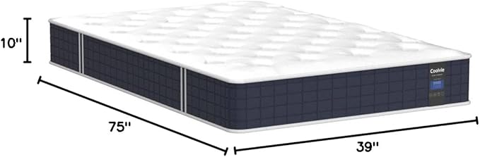 Coolvie Twin Mattress, 10 Inch Twin Size Hybrid Mattress, Individual Pocket - Image 3