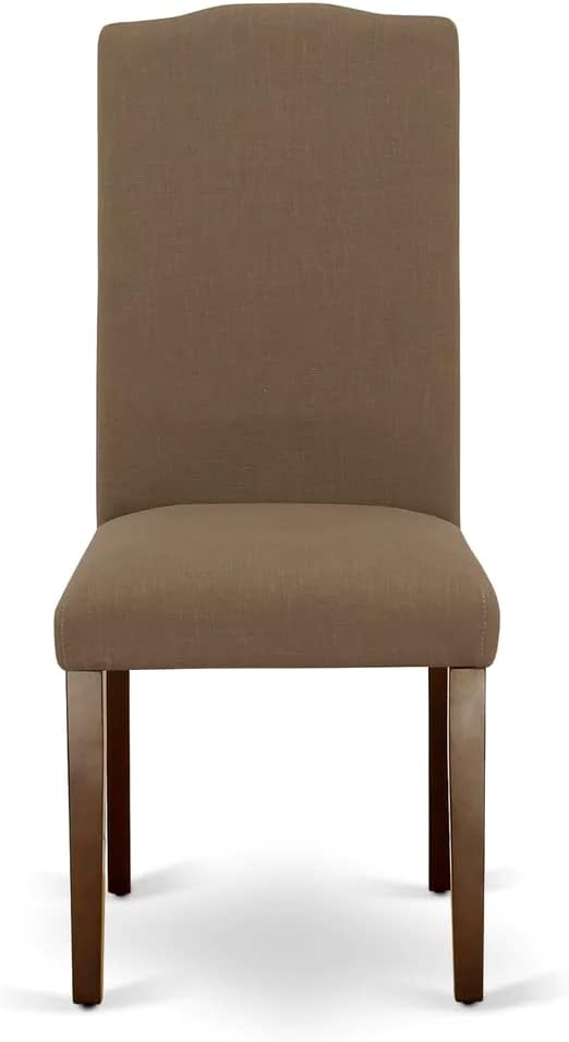 East West Furniture NDEN5-MAH-18 5 Piece Dining Table Set Includes a Rectangle - Image 8