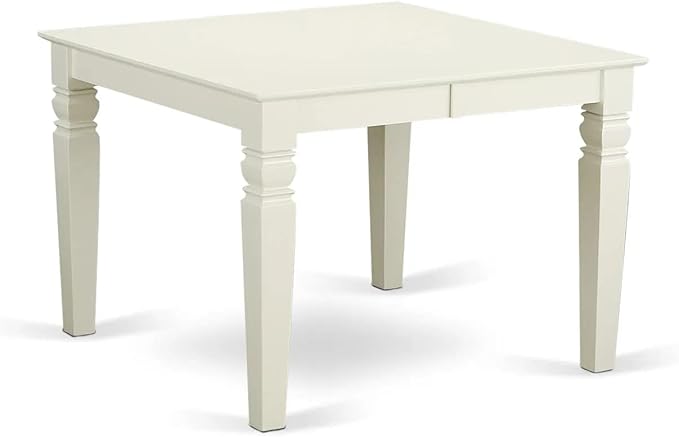 East West Furniture LGDA7-LWH-12 7 Piece Dining Set Includes a Rectangle - Image 3