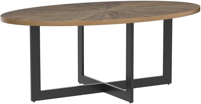 Solid Wood Oval Coffee Table - Image 5
