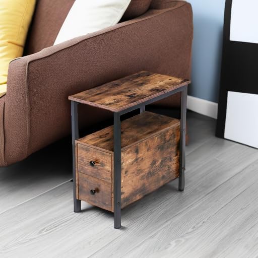 HOOBRO End Table, Narrow Chairside Table - Image 6