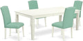 East West Furniture LGEN5-LWH-57 5 Piece Dining Room Table Set Includes a by EastWestFurniture