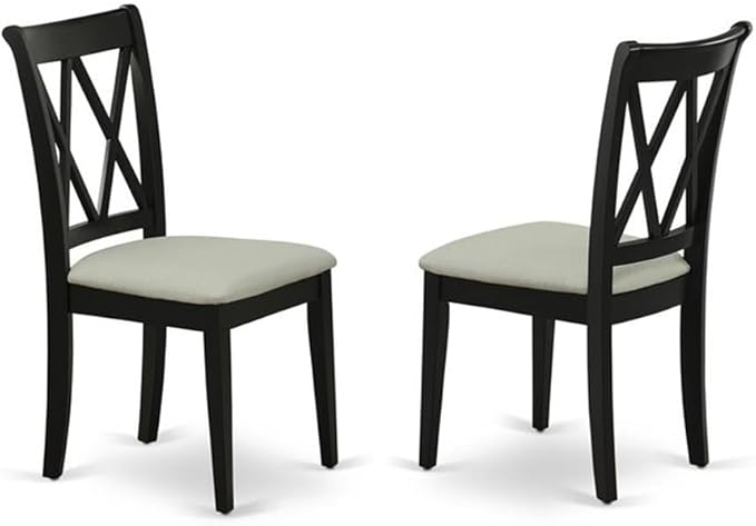 East West Furniture LGCL7-BLK-C 7 Piece Kitchen Table & Chairs Set Consist of a - Image 5