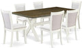 East West Furniture X077MZ001-7 7 Piece Dining Room Furniture Set Consist of a by EastWestFurniture