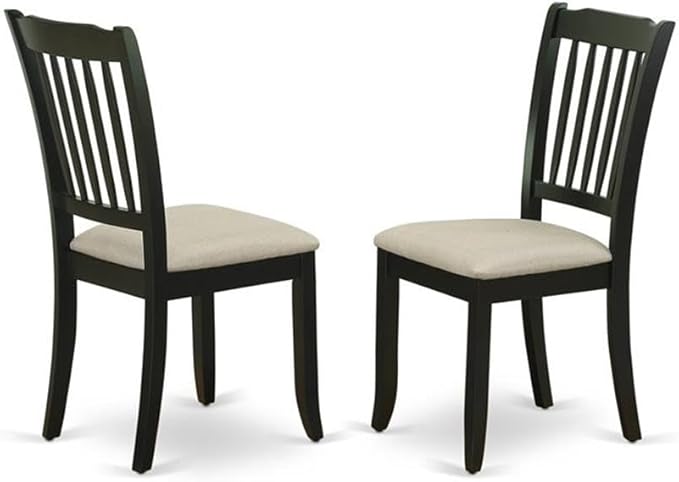 East West Furniture LGDA7-BLK-C 7 Piece Modern Dining Table Set Consist of a - Image 4