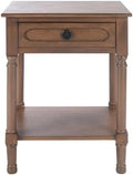 SAFAVIEH Home Collection Allura Brown 1-Drawer Bottom Shelf Accent Table by SAFAVIEH
