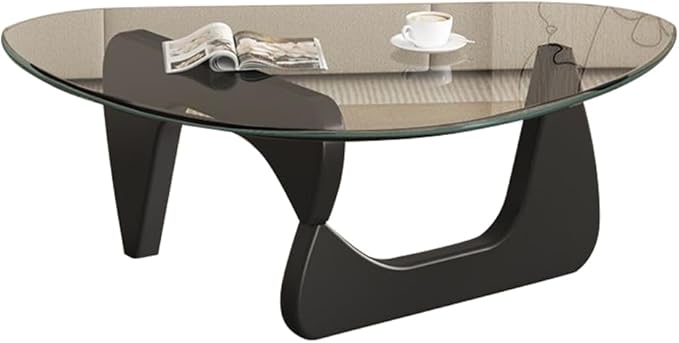 Modern Glass Coffee Table for Living Room, Mid Century Small Coffee Tables - Image 9