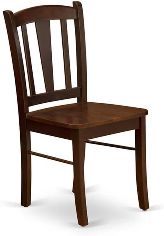 East West Furniture HLDL5-MAH-W 5 Piece Kitchen Table Set - Image 7