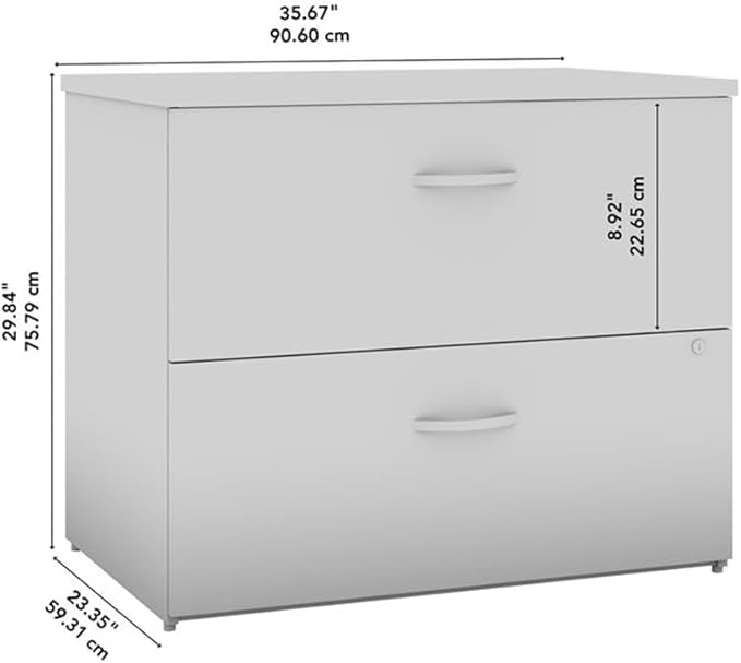 Bush Business Furniture Office in an Hour 2 Drawer Lateral File Cabinet in - Image 3
