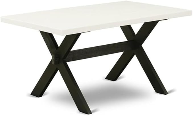 East West Furniture X626VE650-6 6 Piece Dining Set Contains a Rectangle Dining - Image 3