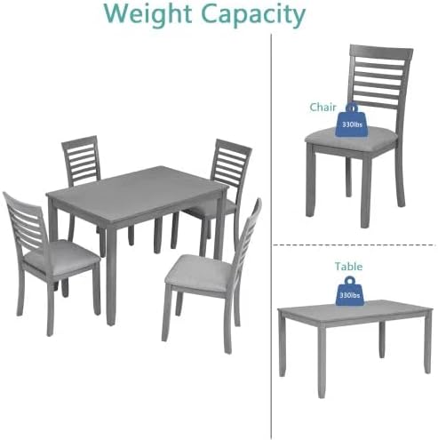 5-Piecern Dining Table Set, Kitchen Set - Image 4