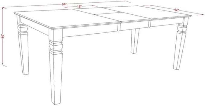 East West Furniture LGNI5-BLK-LC 5 Piece Kitchen Table & Chairs Set Includes a - Image 5