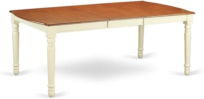 East West Furniture DOAV9-WHI-W 9 Piece Dining Table Set Includes a Rectangle - Image 3
