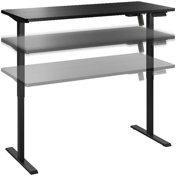 Bush Furniture Energize 55W x 24D Electric Height Adjustable Standing Desk in by BushHome