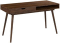 Bush Furniture Nora 54W Writing Desk in Dark Walnut | Computer Table by BushHome