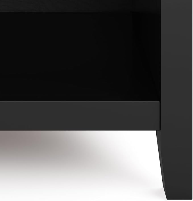 SIMPLIHOME Artisan Solid Wood 24 inch Wide Contemporary Bedside Nightstand - Image 9