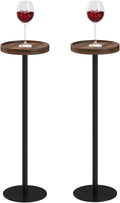 Drink Table, Small Pedestal Side Table, Round Cocktail Table, Circle Accent End by AEPOALUA