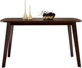 WoodShine Mid Century Modern Real Solid Wood Dining Table, Working Desk by WoodShine
