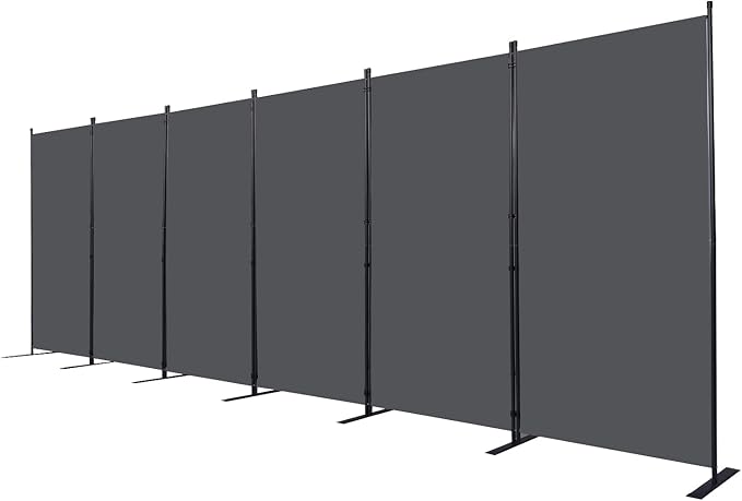 Room Divider, 6 Panel Folding Privacy Screens by CHOSENM