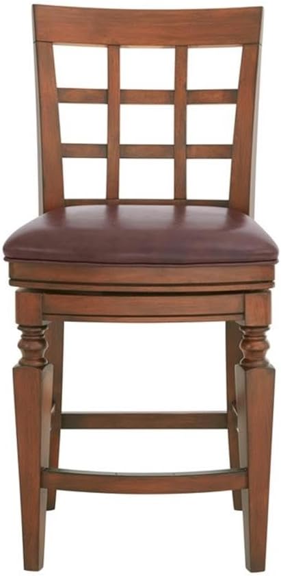 Napa Counter Height Stool with Back, Mahogany - Image 4