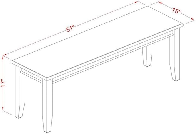 East West Furniture MILA5D-MAH-C 5 Piece Dining Table Set Includes a Rectangle - Image 7