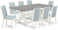 East West Furniture X097LA015-9 9 Piece Kitchen Table Set Includes a Rectangle by EastWestFurniture