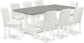 East West Furniture V097AB264-9 9 Piece Modern Dining Table Set Includes a by EastWestFurniture