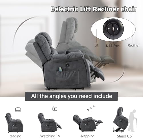 Phoenix Home Large Power Lift Recliner - Image 4