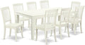 East West Furniture LGDA9-LWH-W 9 Piece Dining Room Table Set Includes a by EastWestFurniture
