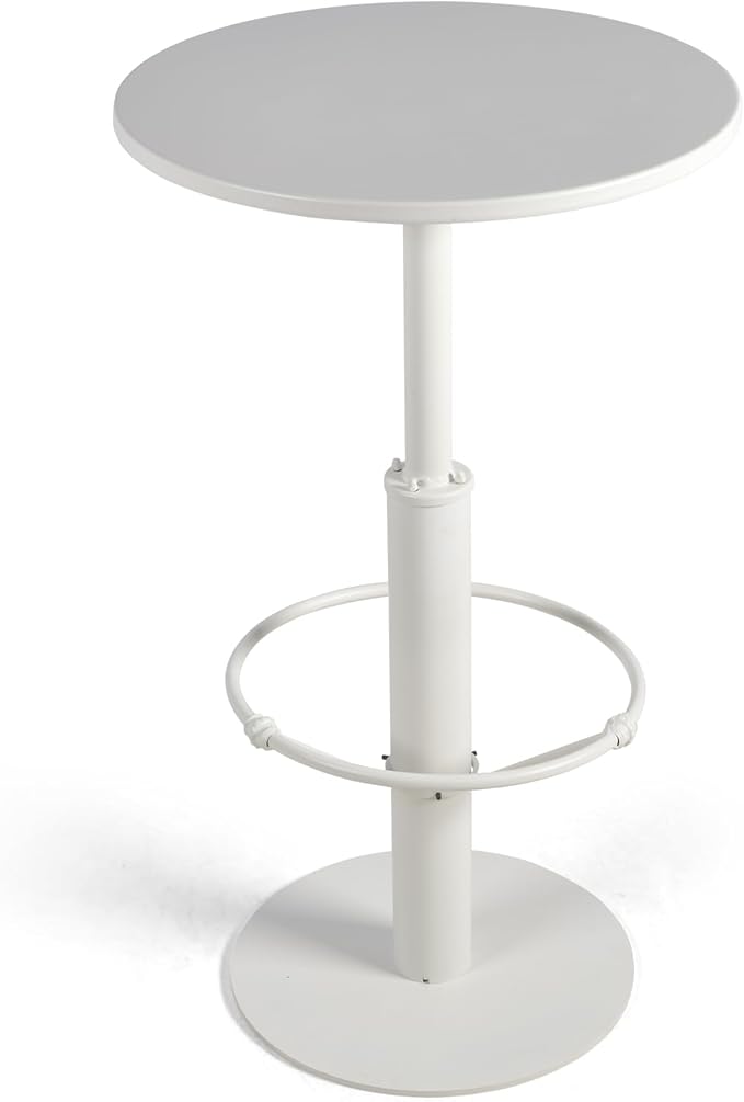 42" Tall Modern Industrial Bar Table-23.6" Dia Round Metal Top Standing Pub - Image 7