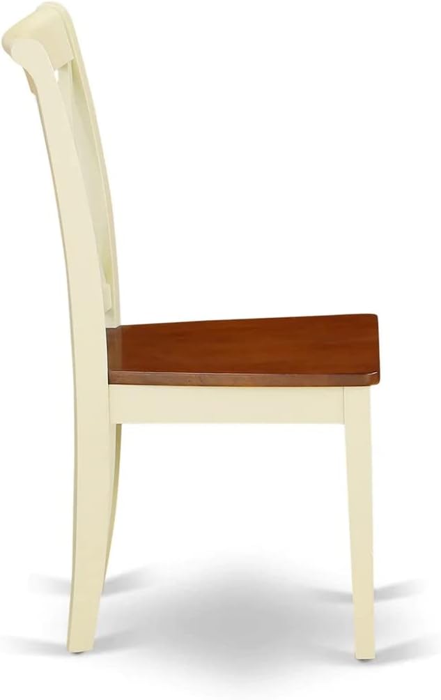 East West Furniture DOCL9-BMK-W 9 Piece Dining Table Set Includes a Rectangle - Image 9