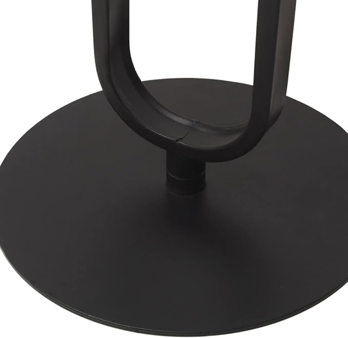 Side Table with Marble Top Metal Pub Bar Round Table Modern Sofa Side End Table - Image 9