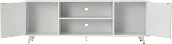 Panana TV Stand for TV up to 50 Inches, 2 Doors Entertainment Center - Image 4