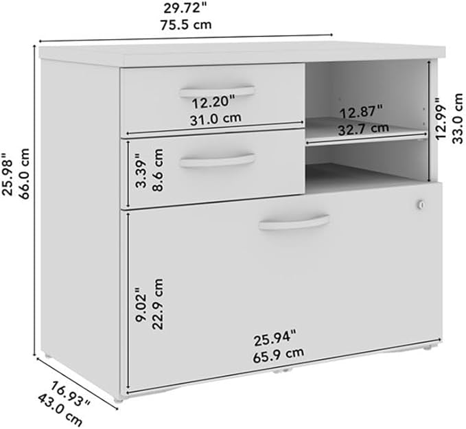 Bush Business Furniture Studio C Office Storage Cabinet - Image 3