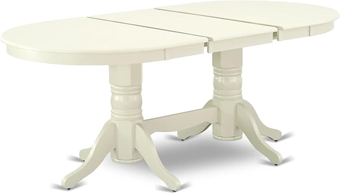 East West Furniture VAAS7-LWH-43 7 Piece Dining Set consists A Mid Century - Image 4