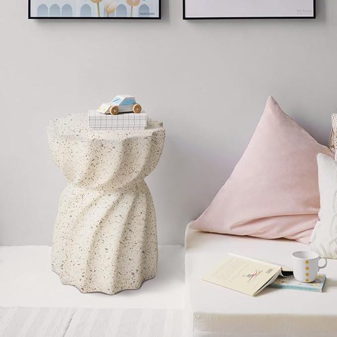 Side Table Pub Bar Round Table Modern Sofa Side End Table Coffee Tray Side Desk - Image 4