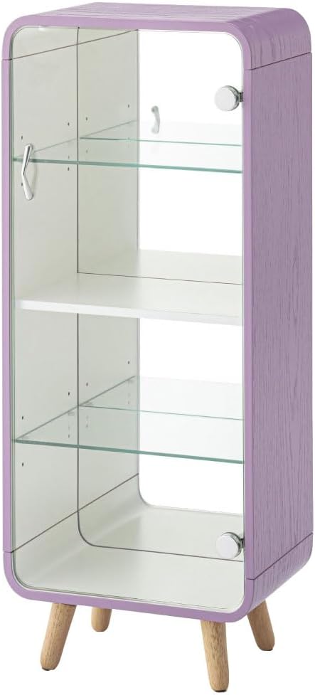 PaletteLife Figurine-Case 4 Tiers Collection-Case Mirror-Backboard Woodgrain by PaletteLife