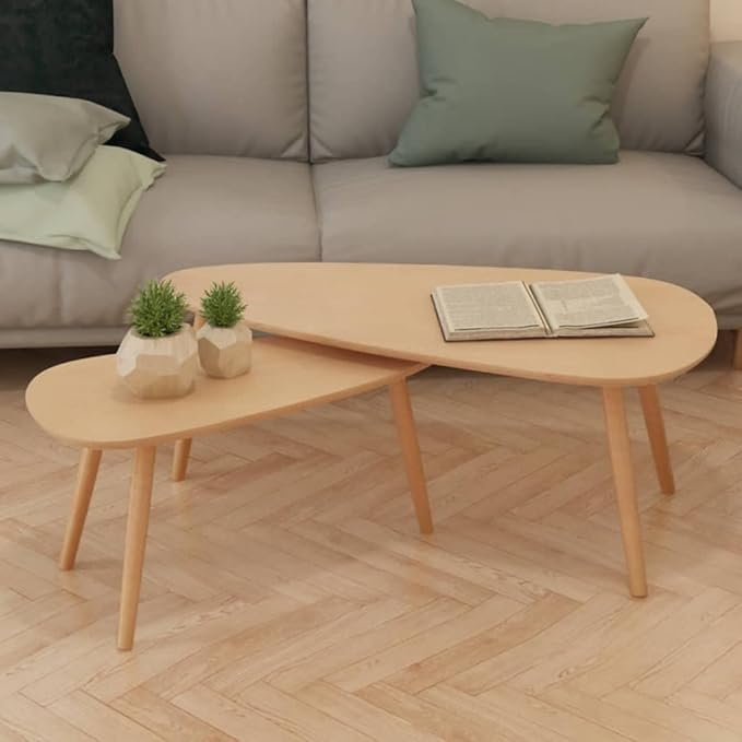 vidaXL Nesting Coffee Table 2 pcs, Side Tables - Image 8
